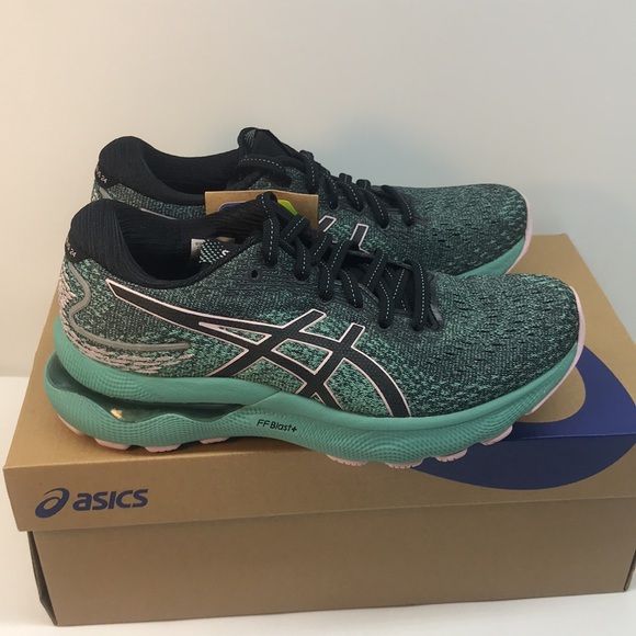 ASICS WOMENŚ  GEL-NIMBUS 24 RUNNING SHOES SIZE 5  BLACK/BARELY ROSE - Picture 11 of 11